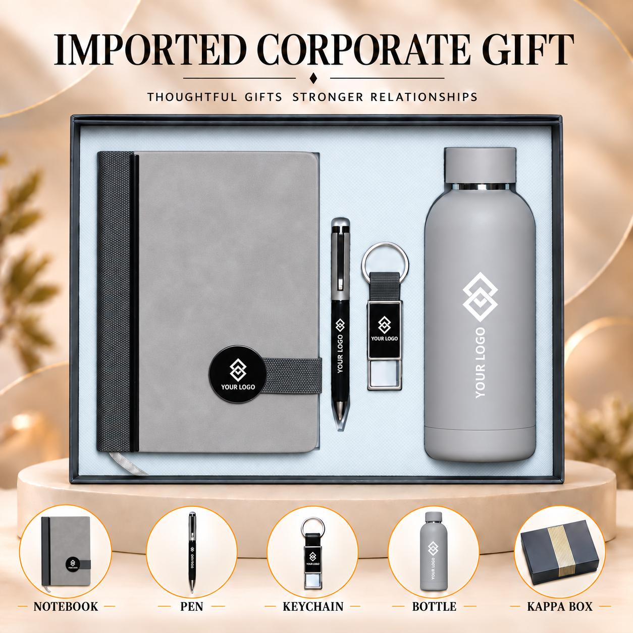 Slate Grey Executive Gift Set (5-in-1) - UA-IG01 Slate Grey Executive Gift Set (5-in-1) - UA-IG01