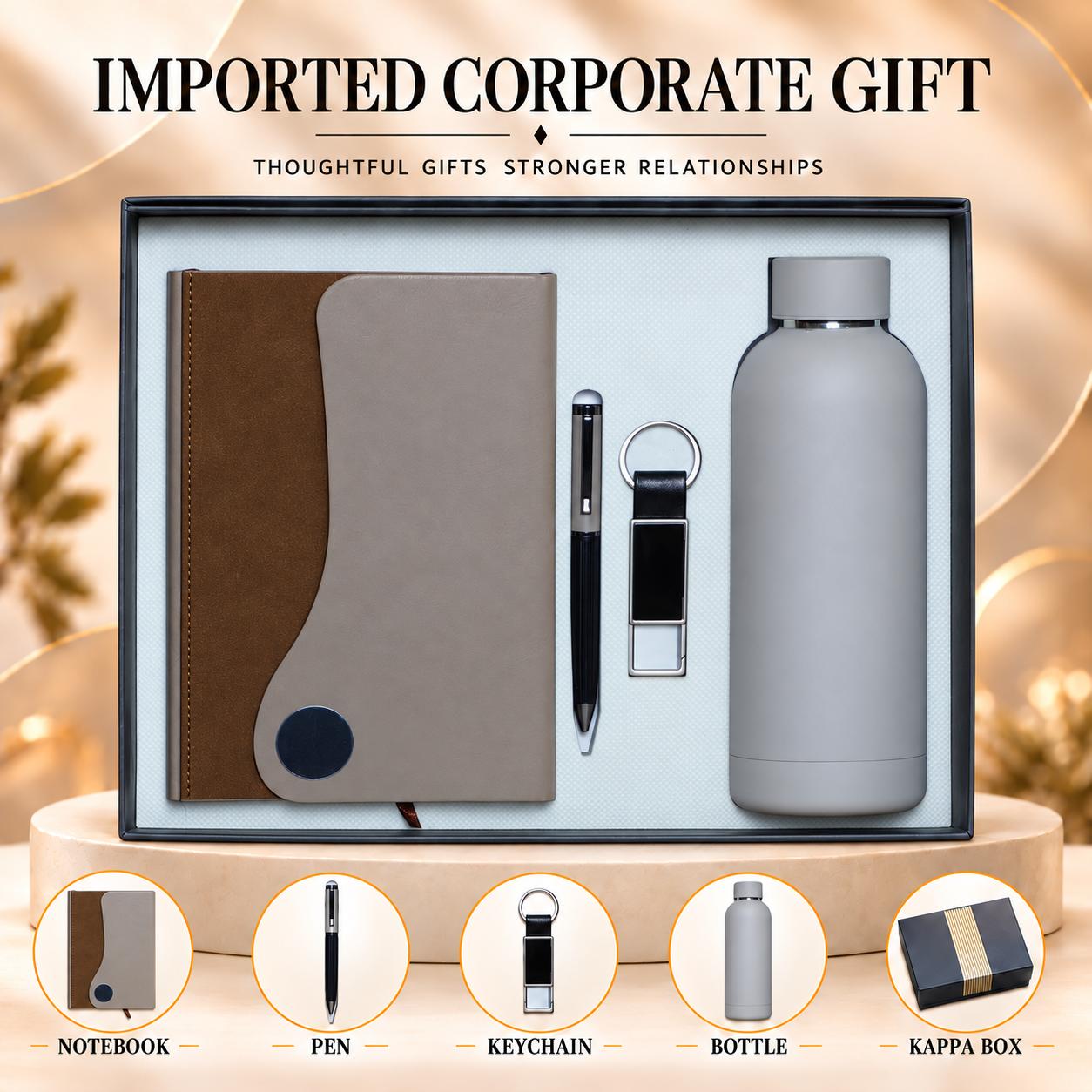 Walnut Brown & Slate Grey Duo Gift Set (5-in-1) - UA-IG18 Walnut Brown & Slate Grey Duo Gift Set (5-in-1) - UA-IG18
